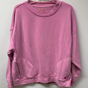 Free People Movement Oversized Women's Sweatshirt Pink Size Small